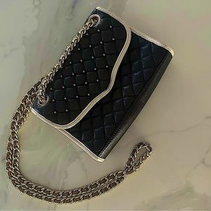 Rebecca Minkoff authentic black leather crossbody bag